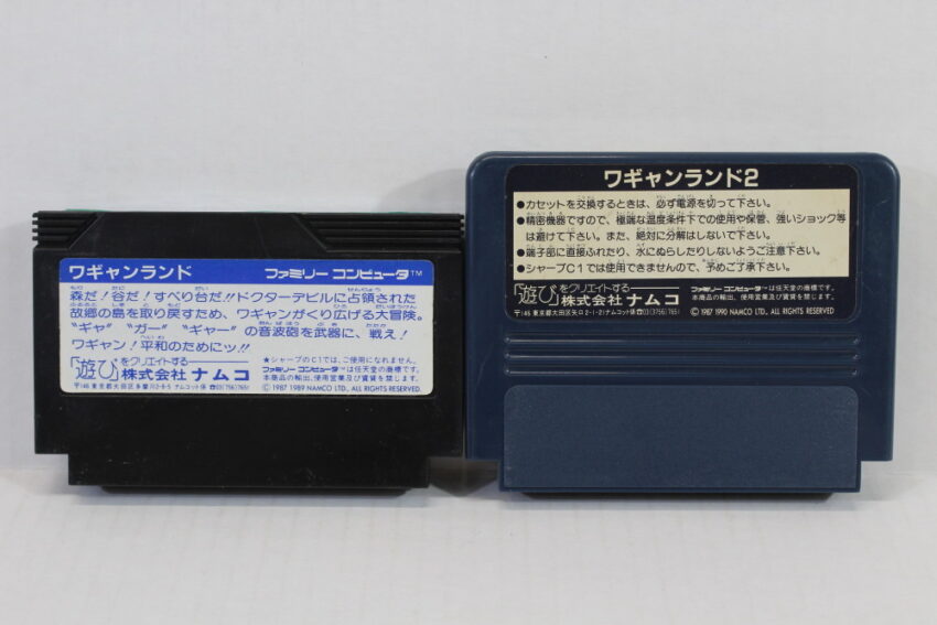 Lot of 2 Wagyan Land 1 & 2 (B) Nintendo Famicom FC