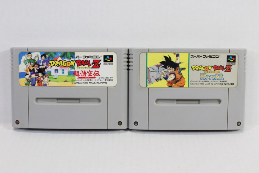 Lot of 2 Dragon Ball Z Super Goku Den Totsugeki & Saiyan Densetsu (B) Nintendo Super Famicom SFC