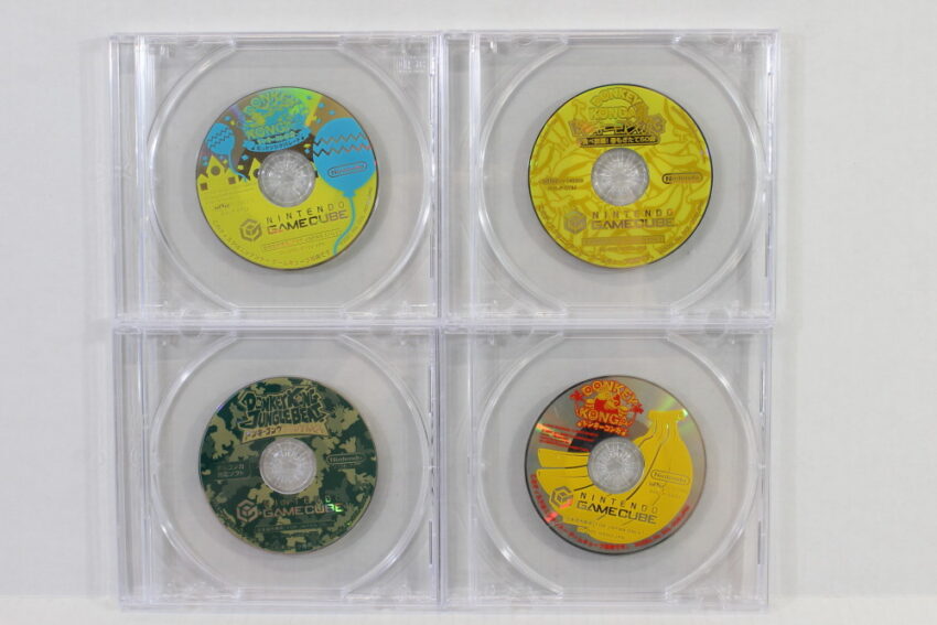 Lot of 4 Donkey Konga 1 2 3 Donkey Kong Jungle Beat Disc only (B) Nintendo GameCube GC