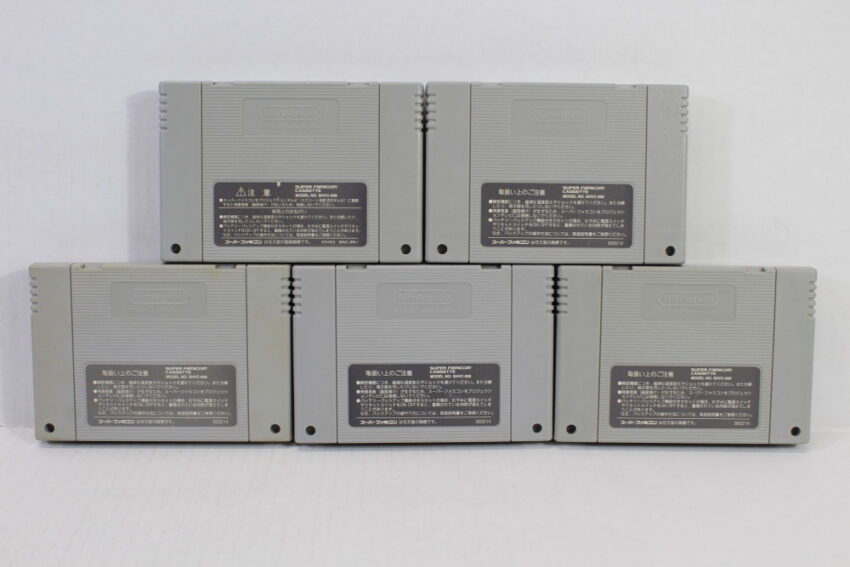 Lot of 5 Super Mario Kart World RPG Collection / All-Stars Yoshi's Island (B) Nintendo Super Famicom SFC