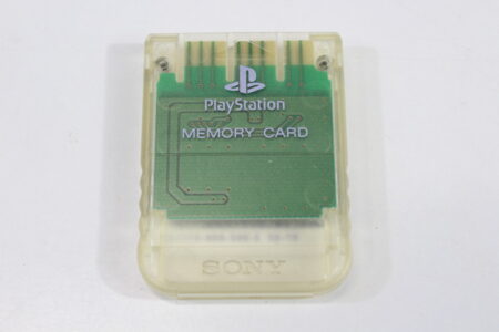 Official SONY PlayStation 1 OEM Memory Card SCPH-1020 Clear for PS1 Console (C Discolored) SONY PlayStation 1 PS1