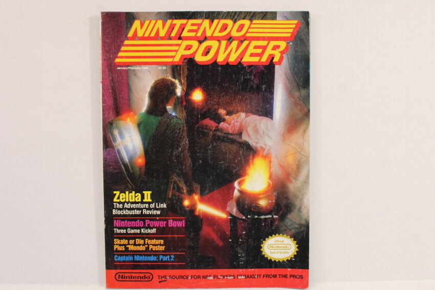 Nintendo Power January February 1989 Zelda 2 Adventure of Link With Poster Loose Pages (B) Video Game Magazine