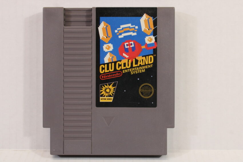 North American Clu Clu Land 5 Screw with Dust Sleeve (B) Nintendo Entertainment System NES