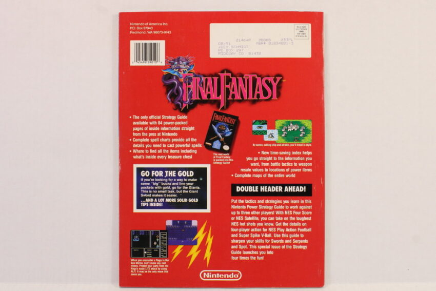 Nintendo Power Strategy Guide Volume 17 Final Fantasy 1 (B) Video Game Magazine