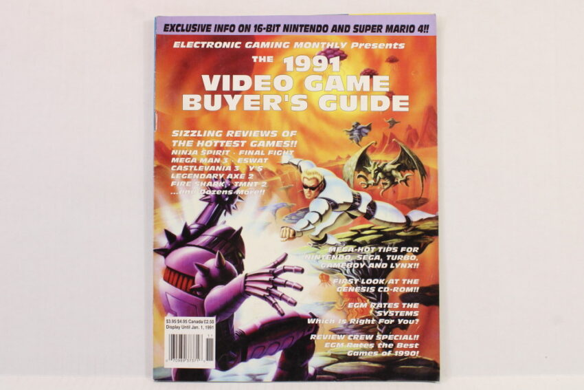 EGM Magazine 1991 Video Game Buyer's Guide Electronic Gaming Monthly (B) Video Game Magazine