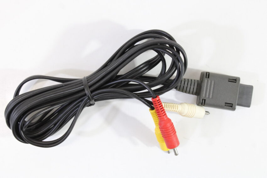 OEM Nintendo RCA AV Cable GC SNES N64 SFC Cord Damage (D)