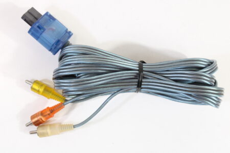 HORI Clear Blue RCA AV Cable OEM SFC GC SNES N64 SFC (B)