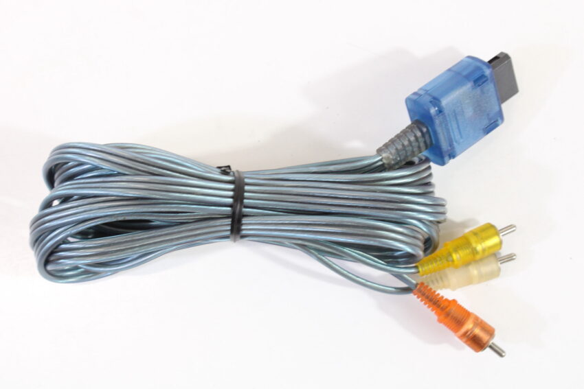 HORI Clear Blue RCA AV Cable OEM SFC GC SNES N64 SFC (B)