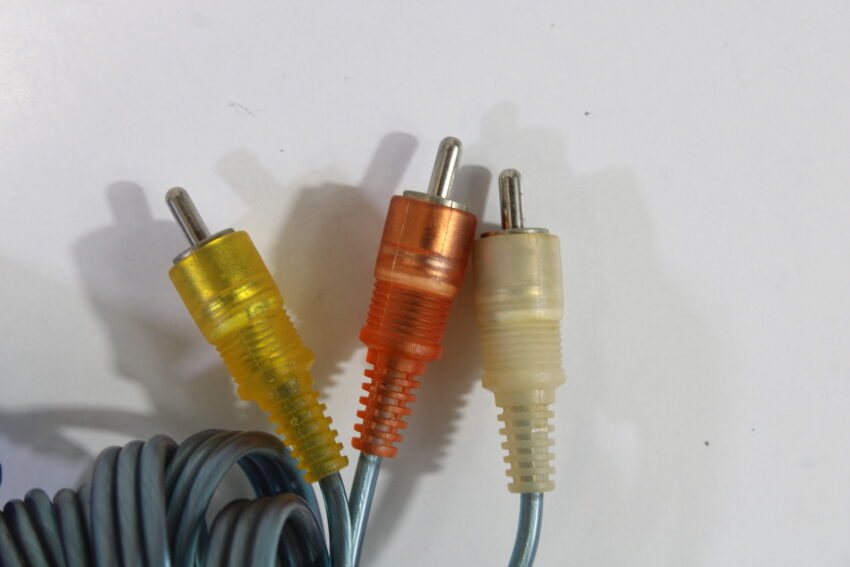 HORI Clear Blue RCA AV Cable OEM SFC GC SNES N64 SFC (B)