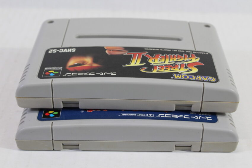 Lot of 2 Street Fighter II 2 & Fatal Fury Special Garou Densetsu SFC (B) Nintendo Super Famicom SFC