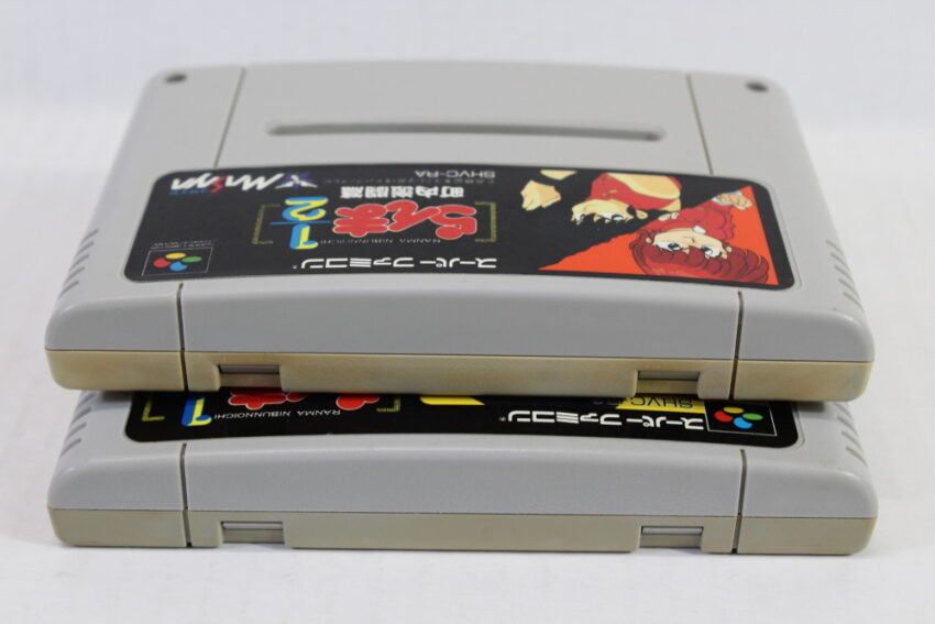 Lot of 2 Ranma 1/2 Bakuretsu Rantou & Chonai Gekitou Hen (C) Nintendo Super Famicom SFC