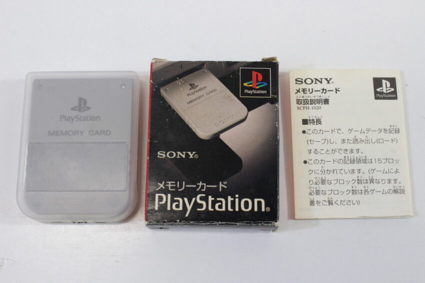 Official SONY PlayStation 1 OEM Memory Card Boxed for PS1 Console CIB (B) SONY PlayStation 1 PS1