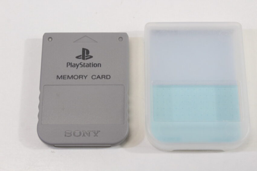 Official SONY PlayStation 1 OEM Memory Card Gray W/ Case for PS1 Console CIB (B) SONY PlayStation 1 PS1