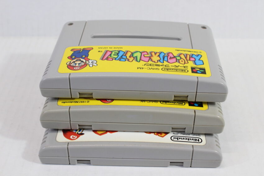 Lot of 3 Super Mario RPG & Kart & Collection All Stars (B) Nintendo Super Famicom SFC