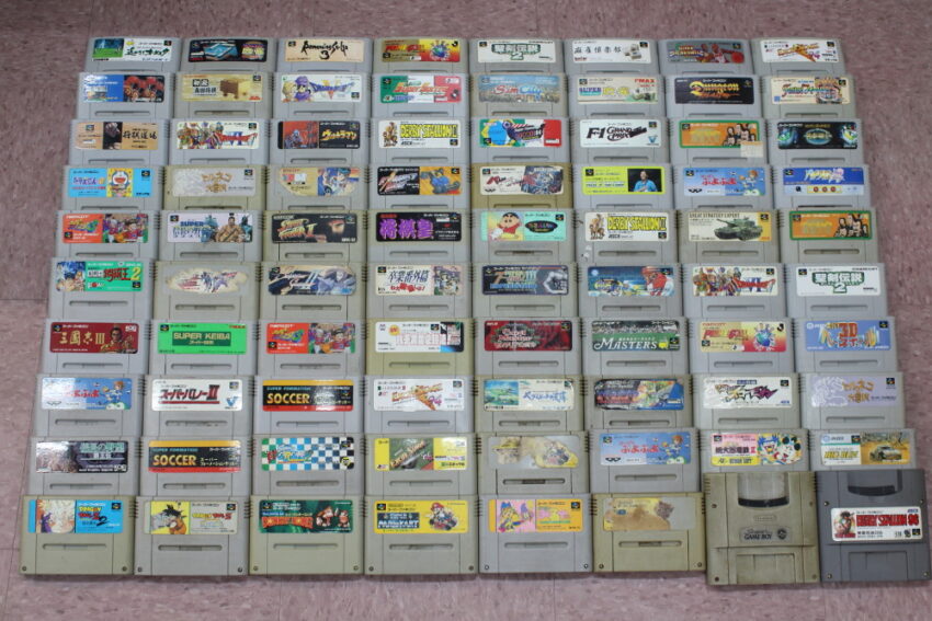 Wholesale Lot of 80 Nintendo Super Famicom Games (Untested / Uncleaned) Nintendo Super Famicom SFC