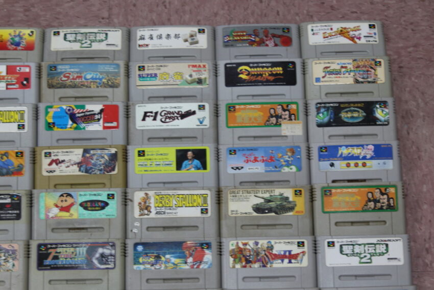 Wholesale Lot of 80 Nintendo Super Famicom Games (Untested / Uncleaned) Nintendo Super Famicom SFC