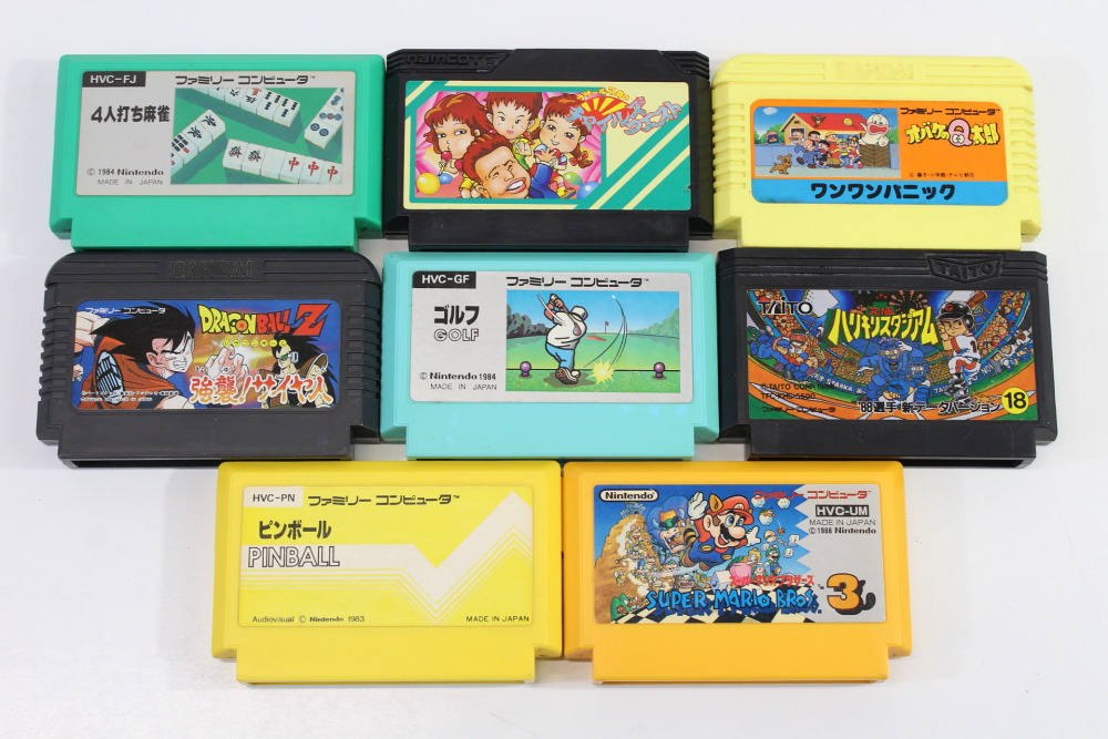 Lot of 8 Nintendo Famicom Games Tested & Working Super Mario Bros 3 Piball  Golf Dragon Ball Z Obake no Q Tarou Wan Wan Panic FC (B~C) – Retro Games  Japan