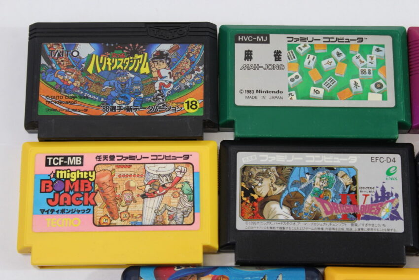 Lot of 8 Nintendo Famicom Games Tested & Working Super Mario Bros Dragon Ball Z Mighty Bomb Jack Dragon Quest IV 4 Ninja Jajamaru Kun FC (B~C)