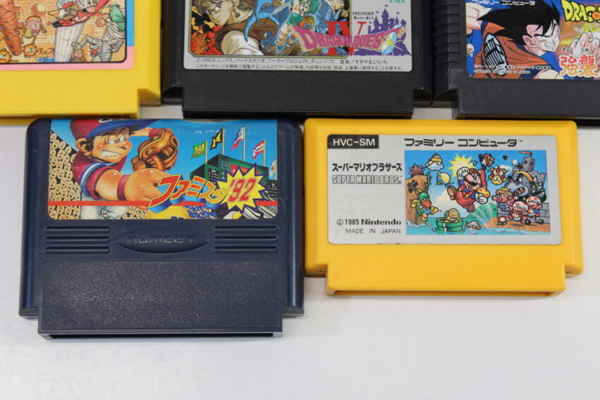 Lot of 8 Nintendo Famicom Games Tested & Working Super Mario Bros Dragon Ball Z Mighty Bomb Jack Dragon Quest IV 4 Ninja Jajamaru Kun FC (B~C)