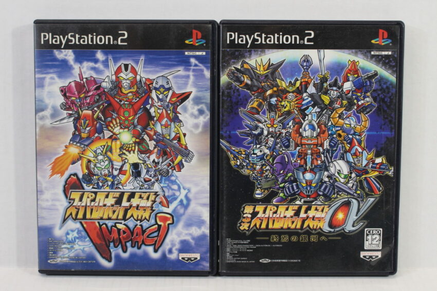 Lot of 2 Super Robot Wars Taisen Alpha 3 & Impact (B) SONY PlayStation 2 PS2