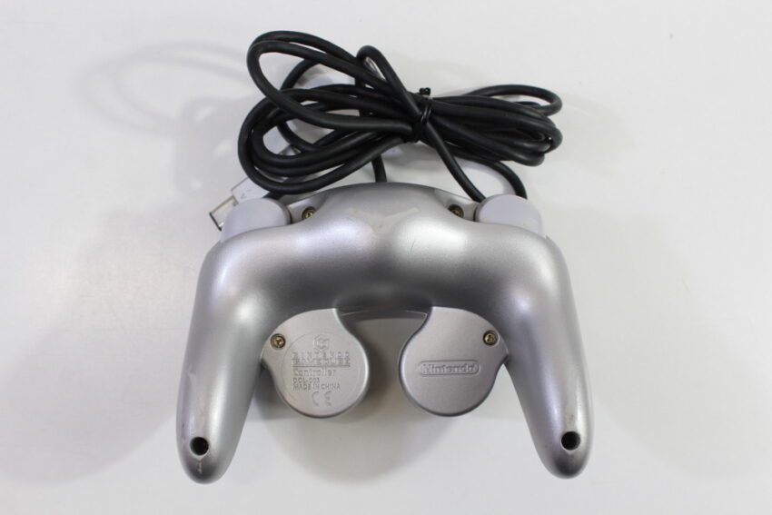 Nintendo GameCube Platinum Silver Console & Controller AC Adapter AV Cable GC Play US Region Games (B)