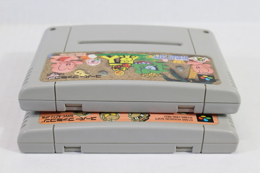 Lot of 2 Super Genjin 1 & 2 / Bonk's Adventure (B) Nintendo Super Famicom SFC