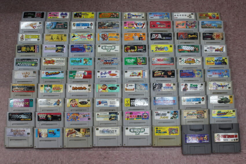 Wholesale Lot of 80 Nintendo Super Famicom Games (Untested / Uncleaned) Nintendo Super Famicom SFC