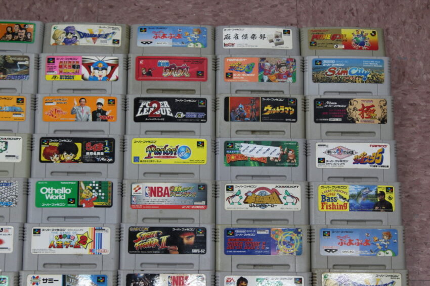 Wholesale Lot of 80 Nintendo Super Famicom Games (Untested / Uncleaned) Nintendo Super Famicom SFC