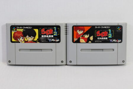 Lot of 2 Ranma 1/2 Bakuretsu Rantou & Chonai Gekitou Hen (C) Nintendo Super Famicom SFC