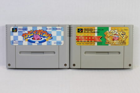 Lot of 2 Hoshi no Kirby Super Deluxe / Super Star & Kirby Bowl Dream Course (B) Nintendo Super Famicom SFC