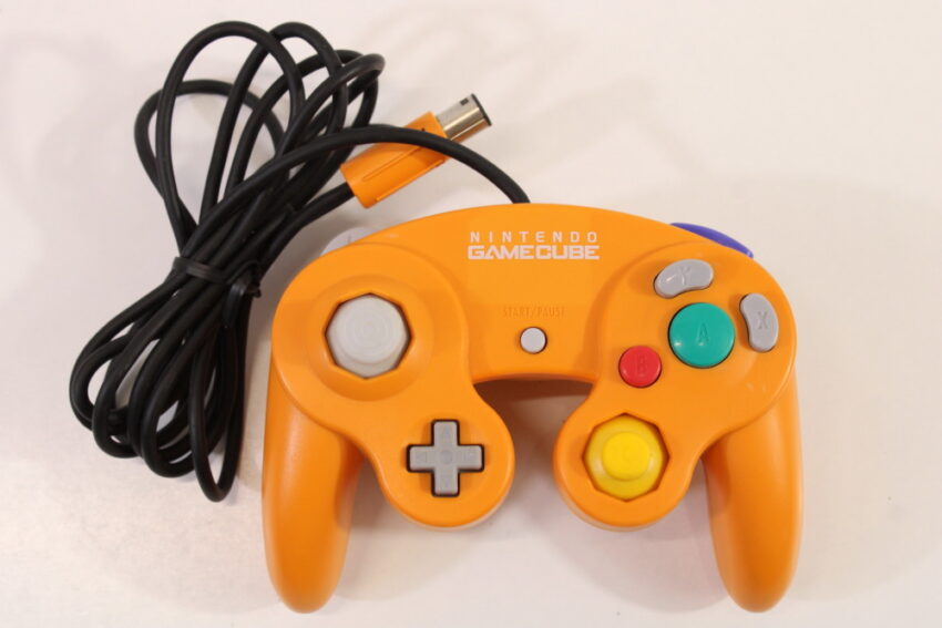 Official Nintendo Gamecube Controller Spice Orange (C Discolored) Nintendo GameCube GC
