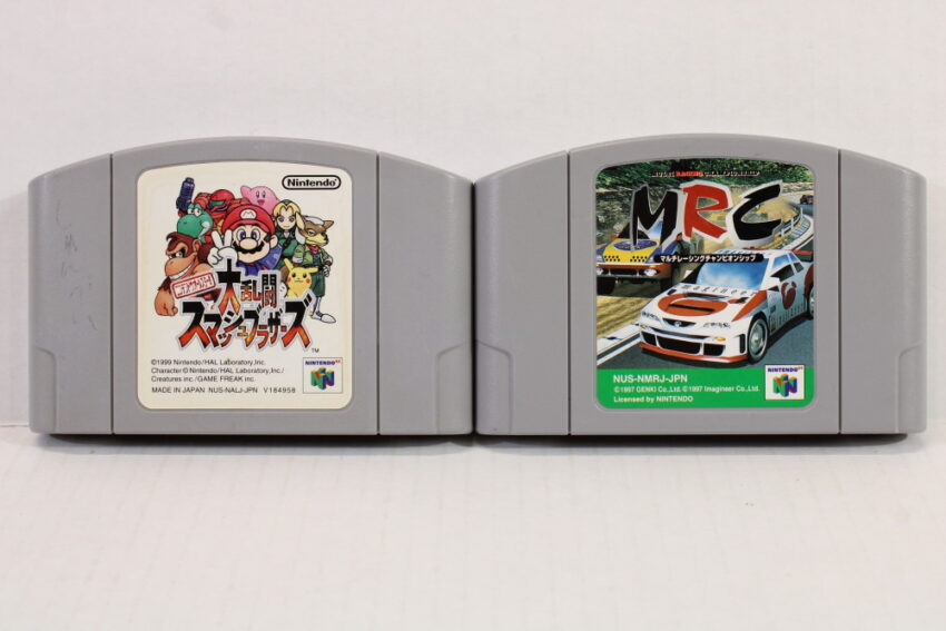 Lot of 2 Super Smash Bros & MRC Multi Racing Championship (C) Nintendo 64 N64