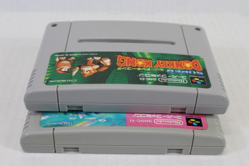 Lot of 2 Yoshi's Island & Super Donkey Kong Country 1 (B) Nintendo Super Famicom SFC