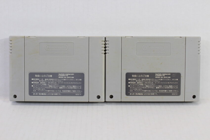 Lot of 2 Super Mario Kart & Street Fighter II 2 (B) Nintendo Super Famicom SFC
