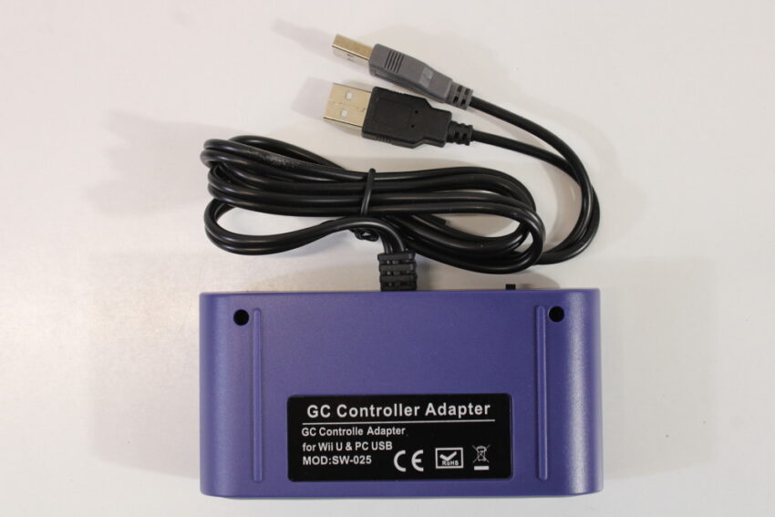Nintendo Super Famicom Style Digital Controller Pad for Nintendo Gamecube With Purple Switch & Wii U / PC USB Controller Adapter SFC GCN (B)