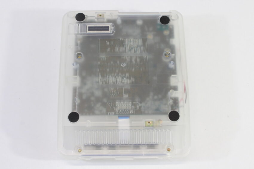 Super Famicom Console Transparent Crystal Clear White AC AV NTSC REGION FREE Slow RGB LED (B Crack on the bottom shell) Super Nintendo SNES Super Famicom SFC