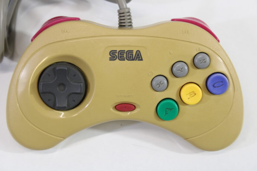 Official Sega Saturn White Controller Discolored HSS-0101 OEM SS (C)