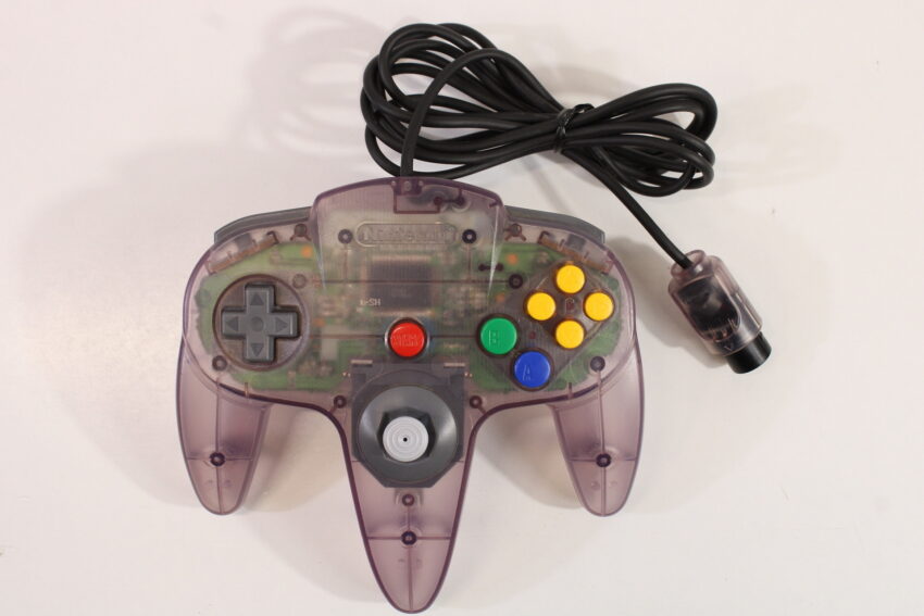 Official Nintendo 64 Atomic Purple Controller 9/10 Tight Stick TESTED N64 (B)