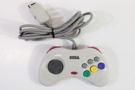 Official Sega Saturn White Controller Cosmetic Wear HSS-0101 OEM SS (B)