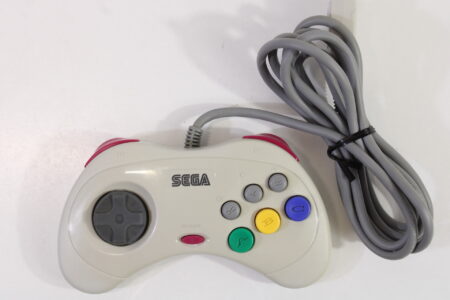 Official Sega Saturn White Controller Discolored HSS-0101 OEM SS (C)