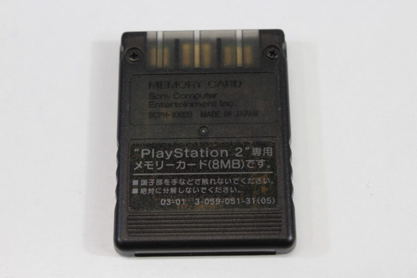 Official SONY PlayStation 2 8MB Memory Card Clear Clear Black Smoke MagicGate (B) SONY PlayStation 2 PS2