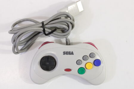 Official Sega Saturn White Controller Cosmetic Wear HSS-0101 OEM SS (B)