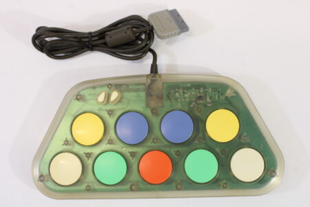 Official Konami Pop'n Music Pad Controller RU014 Clear (Cigarette Odor) Playstation 1 & 2 PS1 PS2