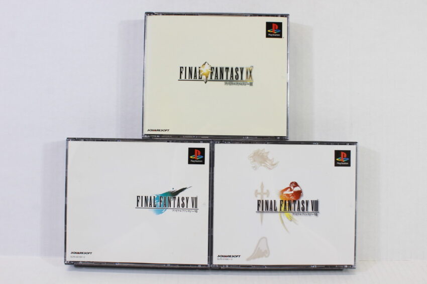 Lot of 3 Final Fantasy 7 8 9 VII VIII IX (B) SONY PlayStation 1 PS1