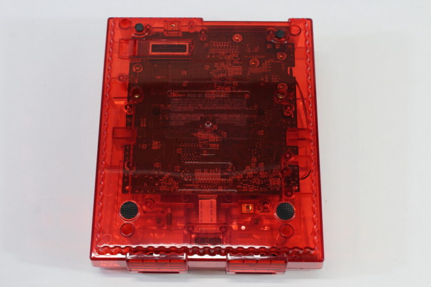 Super Nintendo Console Transparent Clear Red AC AV Super Famicom Conversion NTSC REGION FREE MOD (A) Super Nintendo SNES Super Famicom SFC