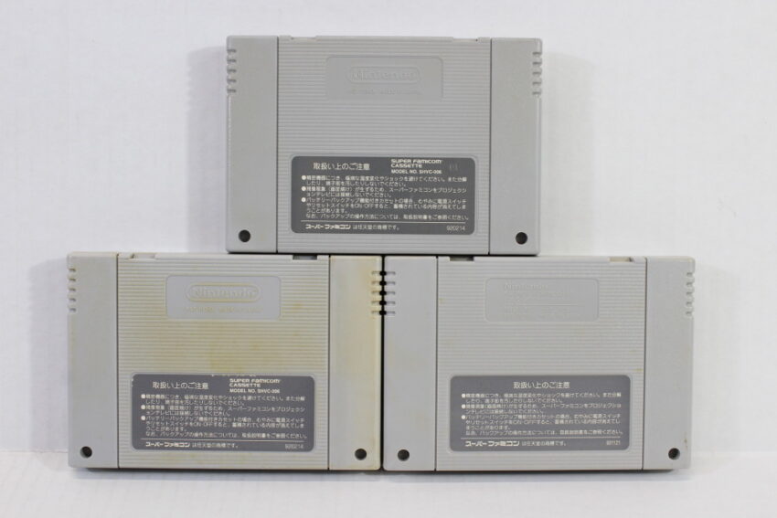 Lot of 3 Dragon Quest V 5 VI 6 Seiken Densetsu 2 (B) Nintendo Super Famicom SFC