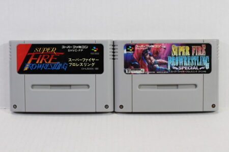 Lot of 2 Super Fire Prowrestling & Special (B) Nintendo Super Famicom SFC