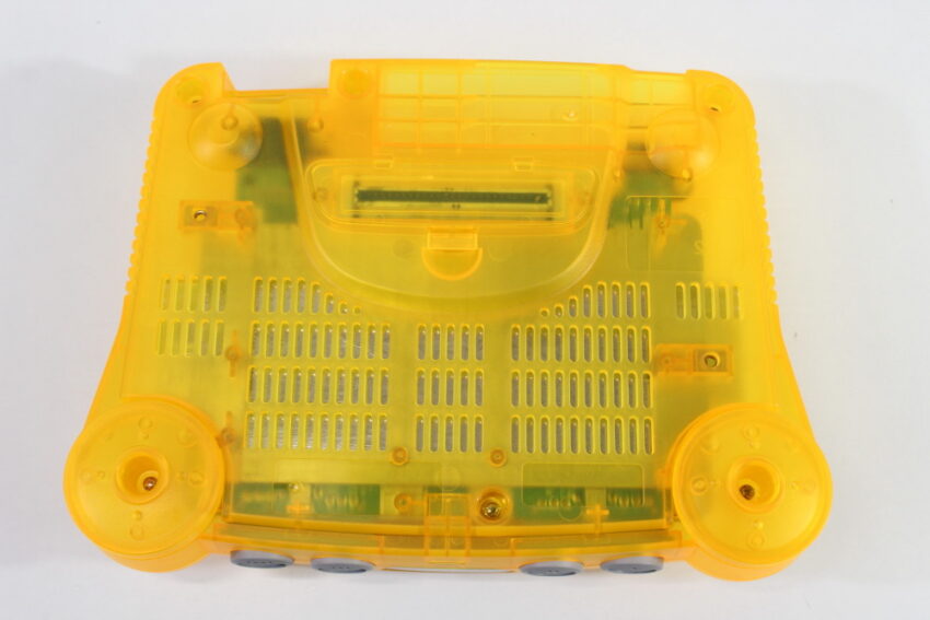 Nintendo 64 Clear Orange Transparent Console White LED Mod NTSC REGION FREE & AC AV (A) N64 (Copy)