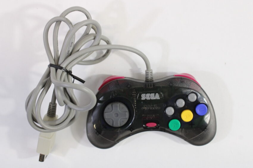 Official Cool Pad Clear Black Controller HSS-0101 OEM (B) SEGA Saturn SS