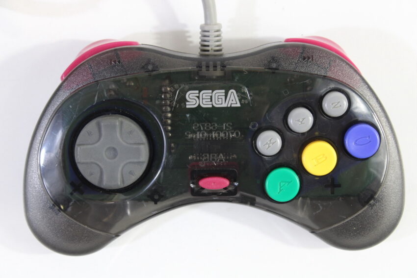 Official Cool Pad Clear Black Controller HSS-0101 OEM (B) SEGA Saturn SS